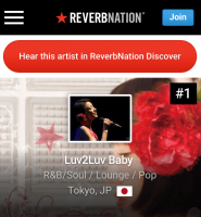 ReverbNation TokyoのR&B部門でただ今１位！　